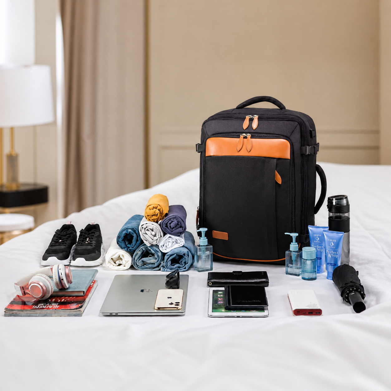 Présentation de la capacité du sac à dos bagage cabine