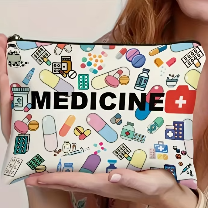 Sac rangement voyage médecine compact