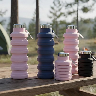 bouteille d'eau pliable réutilisable Zen orgaisationen démonstration
