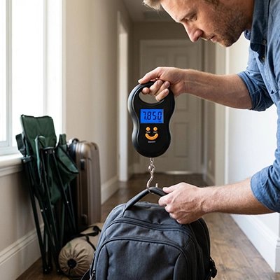 Pèse-Bagage Le Kilo Malin dernière vérification du sac voyage
