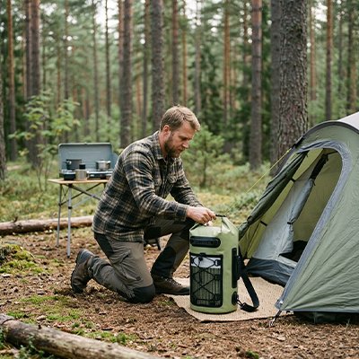 SAC A DOS ETANCHE kaki pratique en camping