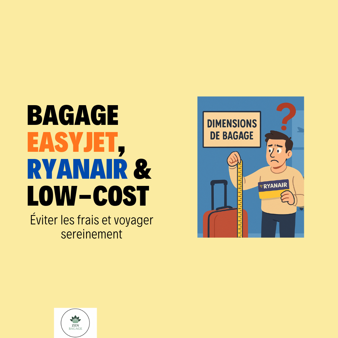 homme animé qui se questionne sur comptabilité bagage easyJet ou bagage Ryanair