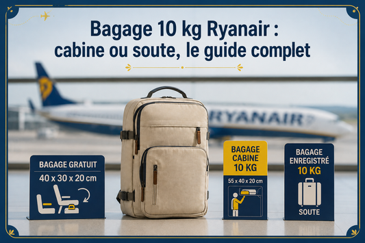 Bagage 10 kg Ryanair : cabine ou soute, le guide complet