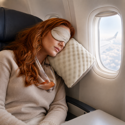 Oreiller gonflable de voyage cocoon nomade sommeil en avion