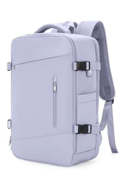 Sac a dos voyage style cabine lavande pale