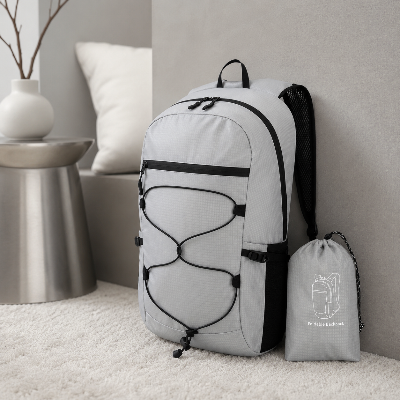 Sac à dos voyageur pliable sur tapis