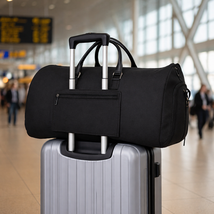 Sac de Voyage Homme 2 en 1 PourVoyager Avec Elegance sur valise a l aeroport