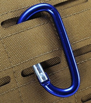 Sac voyage avec mousqueton et demonstration cloison molle