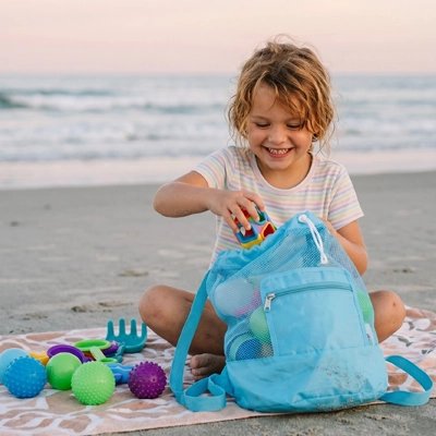 Cabas Plage Enfant Forme bleu ciel