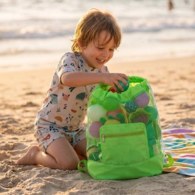 Cabas Plage Enfant Forme vert éclatant 