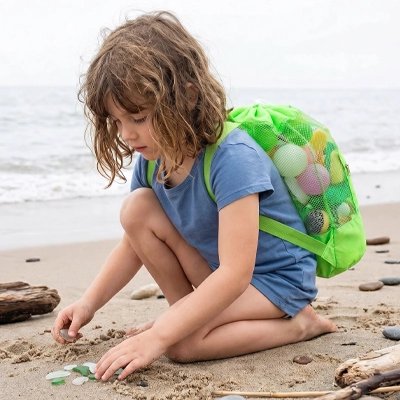 Cabas Plage Enfant Forme vert
