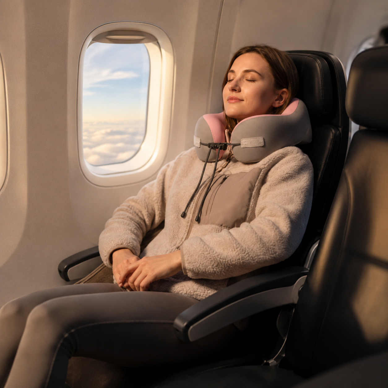 Coussin de voyage avion | AirVibes Massant