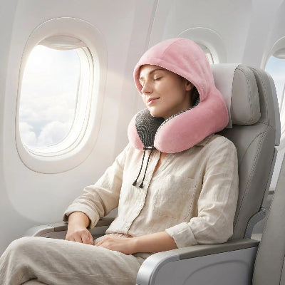 coussin pour voyage relax o max rose