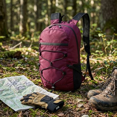 Démonstration de la  capacité de rangement du  Sac à dos voyageur