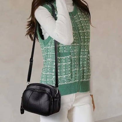 Démonstration du petit sac à bandoulière femme noir