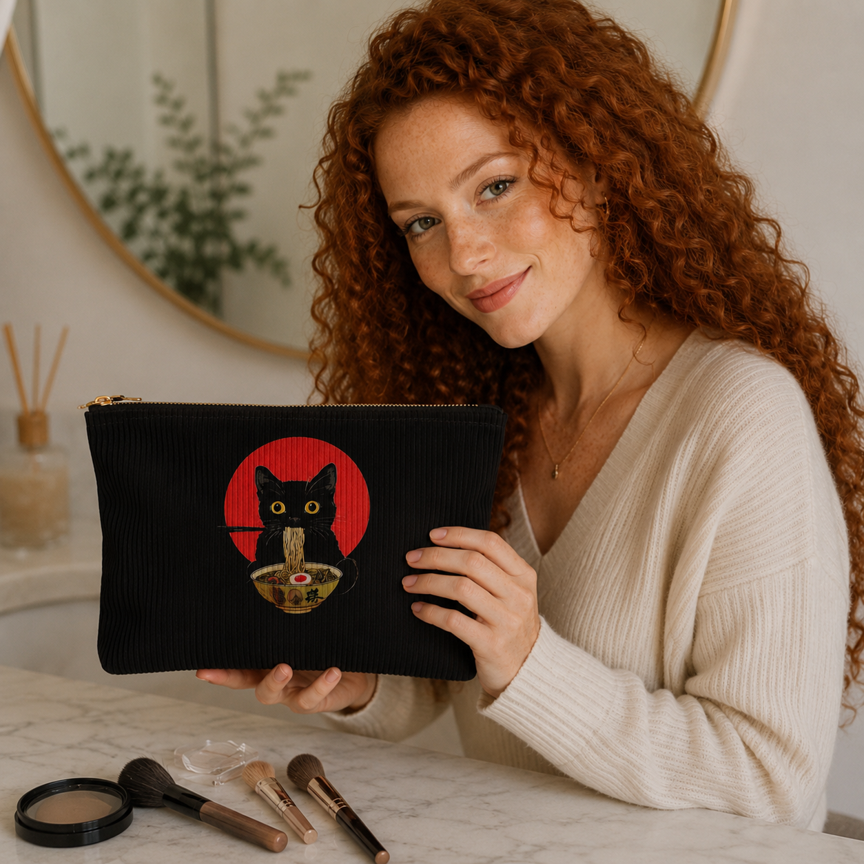Démonstration Pochette Maquillage Chat d’Amour 2