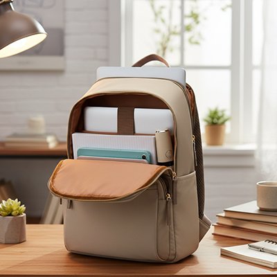 Démontration de la capacité du sac à dos voyage cabine aussi pratique au quotidien avec son compartiment pour ordinateur portable