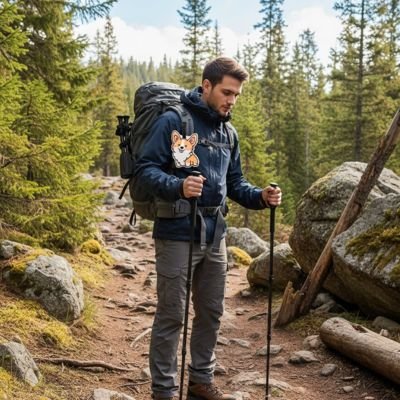 Étiquette de bagage Compagnons Nomades amour de corgi