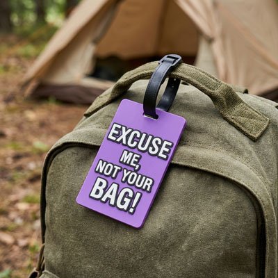 Étiquette pour bagage Anti‑Confusion sur sac à dos