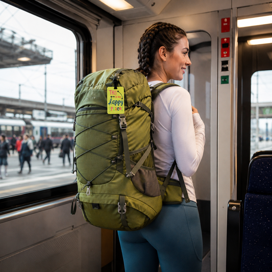 Étiquette pour Bagage Anticonfusion sur Sac en Train