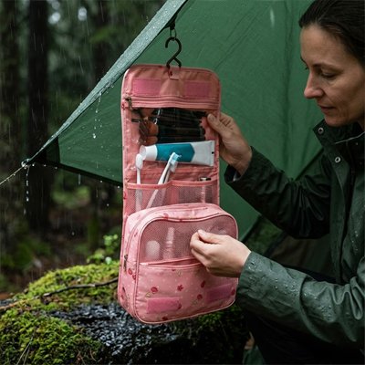 trousse de toilette voyage imperméable sous la pluie