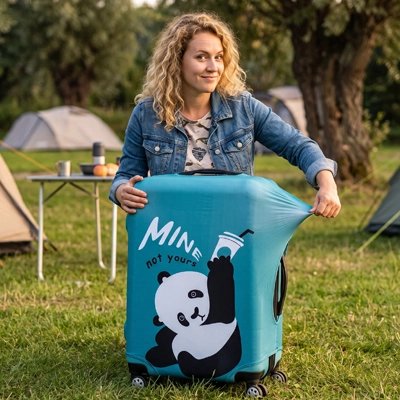 Housse pour valise Anti-Confusion panda