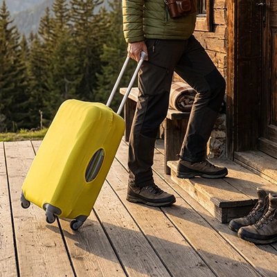 Housse protection valise Esprit Libre jaune