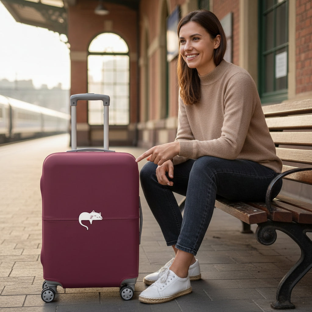 Housse valise Aventurière Signature petit chat
