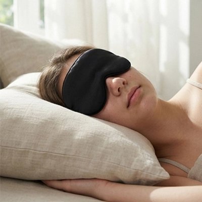 Masque de sommeil tout en douceur noir