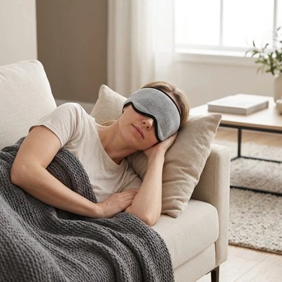 masque pour dormir peluche voyage pour la sieste d'après midi