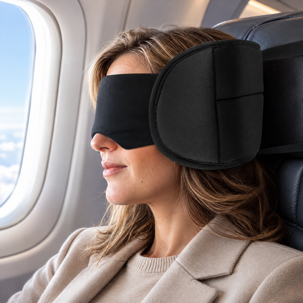 masque pour les yeux avion kit sommeil 2 en 1