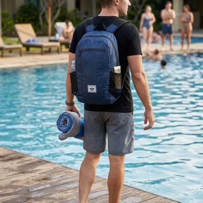 Nageur avec Sac à dos voyage Pliable près pour la baignade