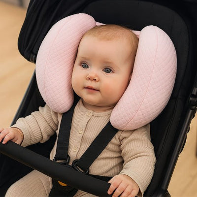 Oreiller de voyage Bébé Cocoon rose