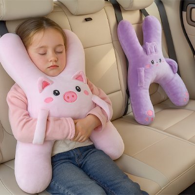 Oreiller de voyage Go-dodo cochon et lapin
