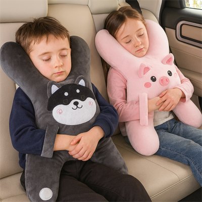 Oreiller de voyage Go-dodo huskie et cochon