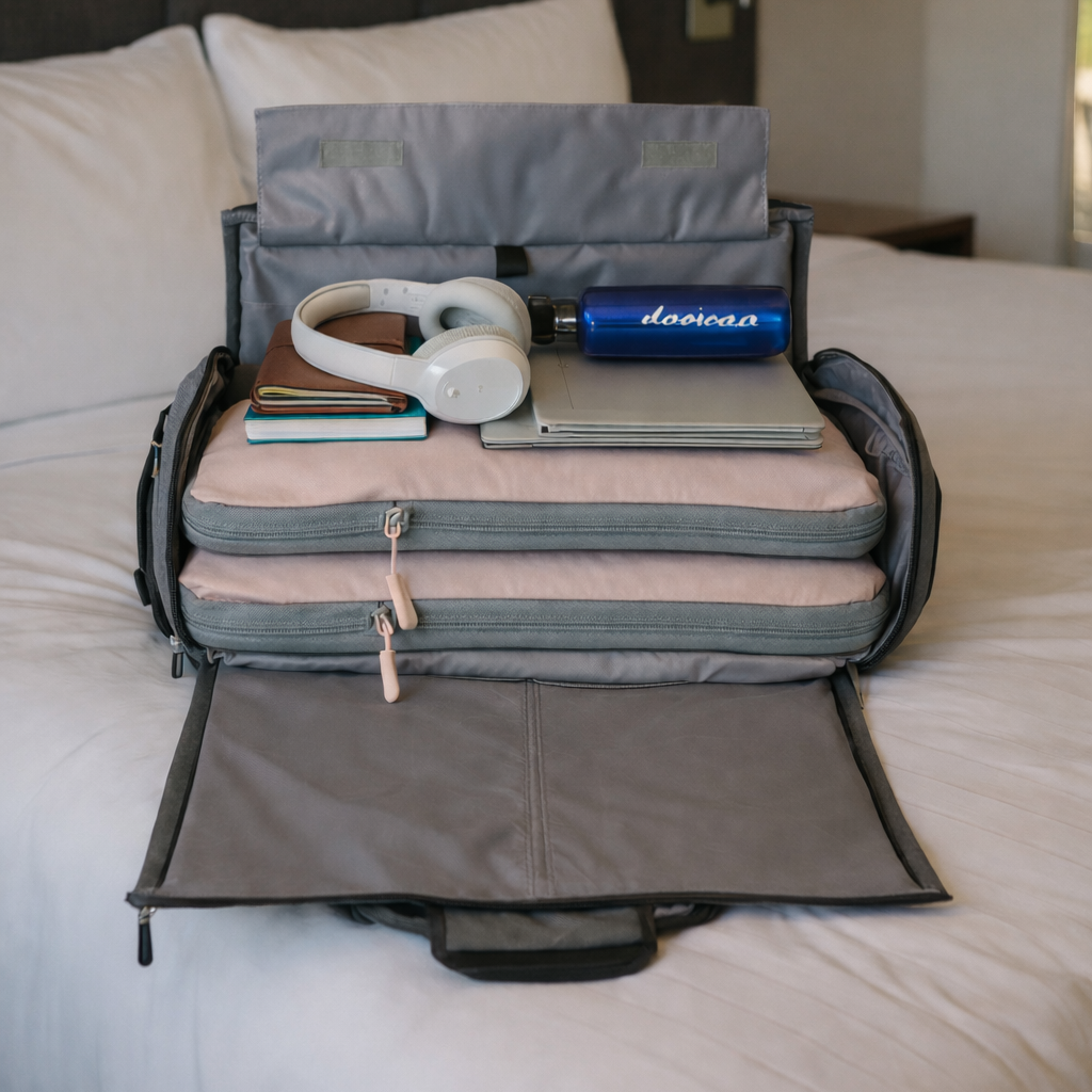 Organisateur de valise premium pour voyage d'affaires et nomade dans sac de voyage