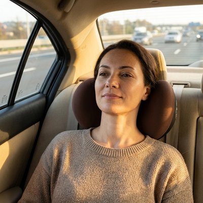 passagère avec Oreiller de voyage Drive & Relax