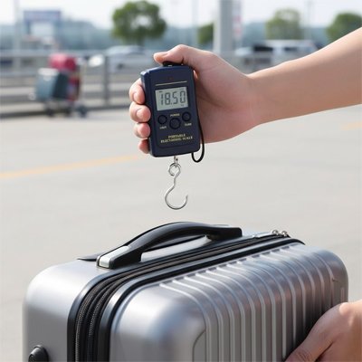 Pèse bagage électronique voyage Léger comme l'Air à l'aéroport