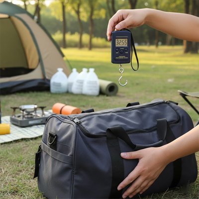 Pèse bagage électronique voyage Léger comme l'Air en camping
