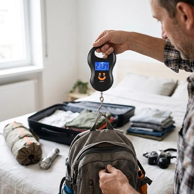 Pèse-Bagage Le Kilo Malin avec sac à dos