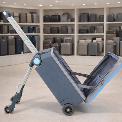 Uetite valise 3‑en‑1 enfant, valise cabine avec siège intégré, idéale pour voyage en avion ou en train, bagage pratique et compact pour voyager avec un enfant