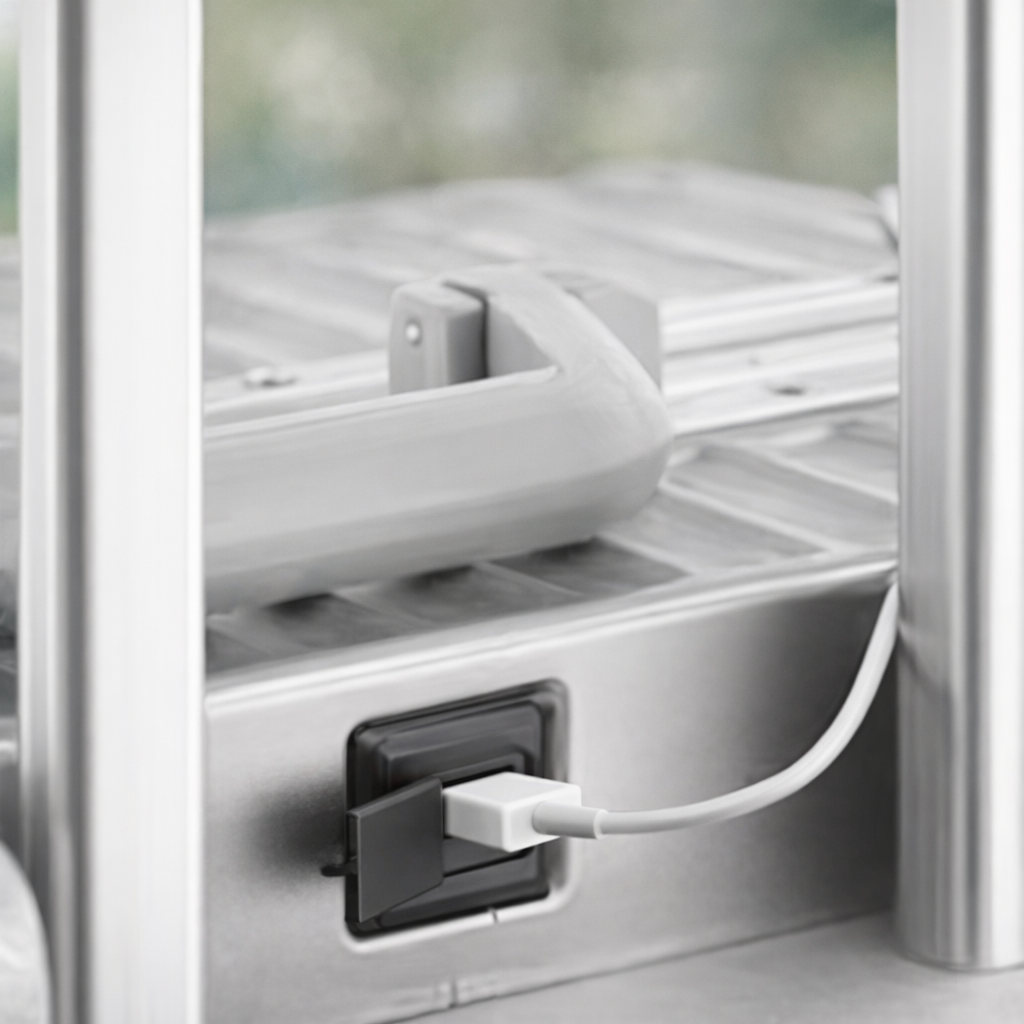 présentation de la prise USB petite valise cabine rigide et robuste