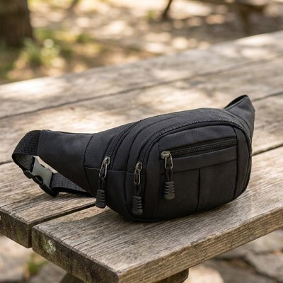 Présentation du sac banane pour voyage noir