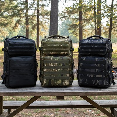 Présntation du sac à dos voyage robuste style randonnée en trois couleur camouflage