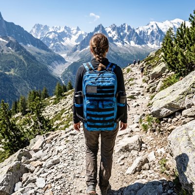Randonnée avec Sac à dos voyage direction aventure