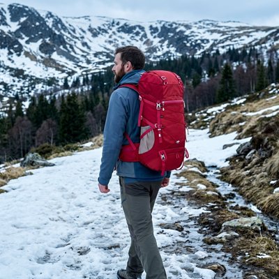 Sac à dos pour randonnée Élan Sauvage en hiver