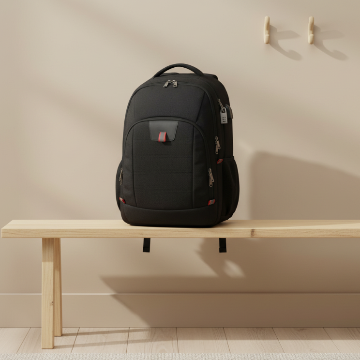 Sac a dos pour voyage usb sac de voyage moderne dans une entrée de maison au design minimaliste parfait pour ordinateur et déplacements quotidiens