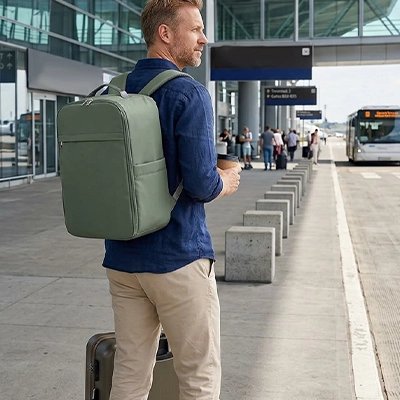 SAC A DOS TAILLE VALISE CABINE URBAN + vert