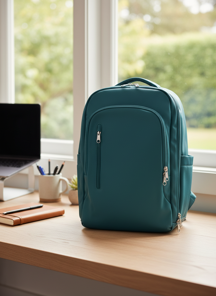 sac a dos voyage dimension easyjet sur bureau tasse de crayons et agenda