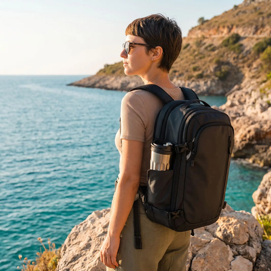 Sac à dos de voyage pour femme format cabine compressible en Albanie